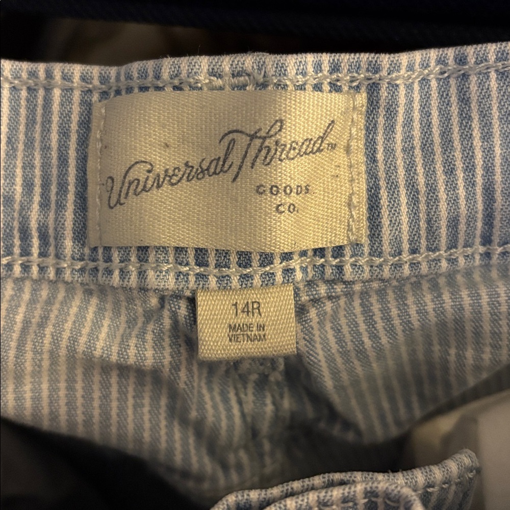 Universal Thread Light Blue and White Striped Pants - Picture 2 of 5